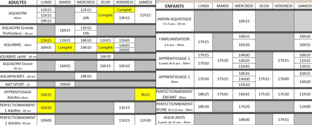 Inscriptions 2025-2026